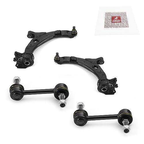 Metrix Premium 4PCS Front L/R Lower Control Arm and Front L/R Stabilizer Bar Link Kit RK620487, RK620486, K750159 Fits Ford Edge, Lincoln MKX - Metrix Premium Chassis Parts