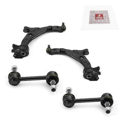 Metrix Premium 4PCS Front L/R Lower Control Arm and Front L/R Stabilizer Bar Link Kit RK620487, RK620486, K750159 Fits Ford Edge, Lincoln MKX - Metrix Premium Chassis Parts