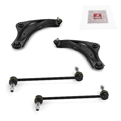 Metrix Premium 4PCS Front L/R Lower Control Arm and Front L/R Stabilizer Bar Link Kit RK622160, RK622159, K750719 Fits Chevrolet City Express, Nissan NV200, Nissan Sentra - Metrix Premium Chassis Parts