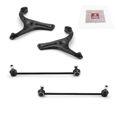 Metrix Premium 4PCS Front L/R Lower Control Arm and Front L/R Stabilizer Bar Link Kit RK640404, RK640403, K80858, K80859 Fits Hyundai Accent, Kia Rio5, Kia Rio - Metrix Premium Chassis Parts