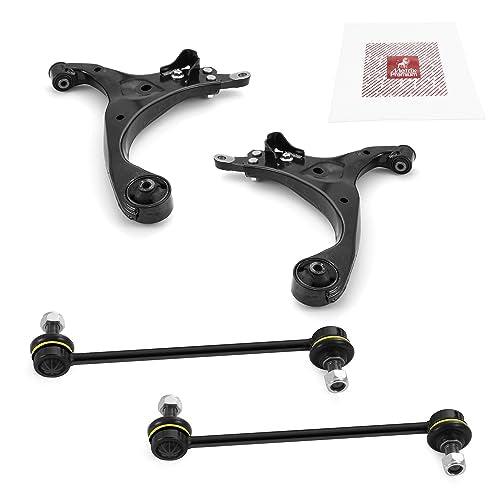 Metrix Premium 4PCS Front L/R Lower Control Arm and Front L/R Stabilizer Bar Link Kit RK641580, RK641581, K750032 Fits Hyundai Elantra - Metrix Premium Chassis Parts