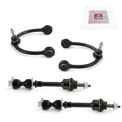 Metrix Premium 4PCS Front L/R Upper Control Arm and Front Stabilizer Bar Link Kit RK80306, RK80308, K80338 Fits Ford F-150, Lincoln Mark LT - Metrix Premium Chassis Parts