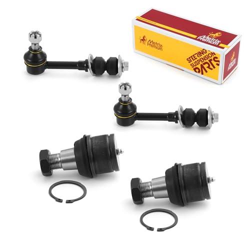 Metrix Premium 4PCS L/R Front Stabilizer Bar Link and L/R Front Lower Ball Joint K7280, K8607T Fits Dodge Ram 2500, Dodge Ram 3500 - Metrix Premium Chassis Parts