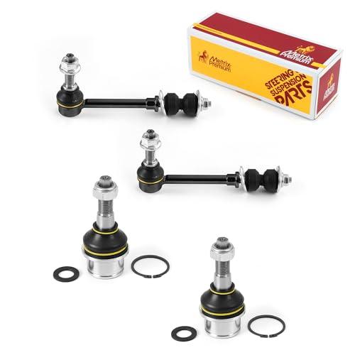 Metrix Premium 4PCS L/R Front Stabilizer Bar Link and L/R Front Lower Ball Joint K750581, K7465 Fits Dodge Ram 2500, Dodge Ram 3500, Ram 3500 - Metrix Premium Chassis Parts