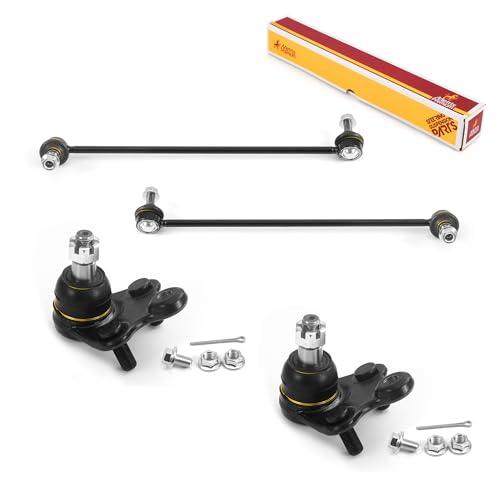 Metrix Premium 4PCS L/R Front Stabilizer Bar Link and L/R Front Lower Ball Joint K750847, K750846, K500103 Fits Honda HR-V - Metrix Premium Chassis Parts