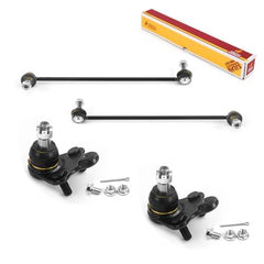 Metrix Premium 4PCS L/R Front Stabilizer Bar Link and L/R Front Lower Ball Joint K750847, K750846, K500103 Fits Honda HR-V - Metrix Premium Chassis Parts