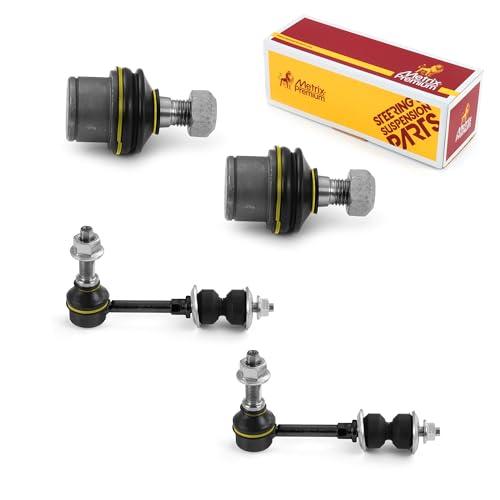 Metrix Premium 4PCS L/R Front Stabilizer Bar Link and L/R Front Lower Ball Joint K80766, K7467 Fits Dodge Ram 3500, Dodge Ram 1500, Dodge Ram 2500 - Metrix Premium Chassis Parts