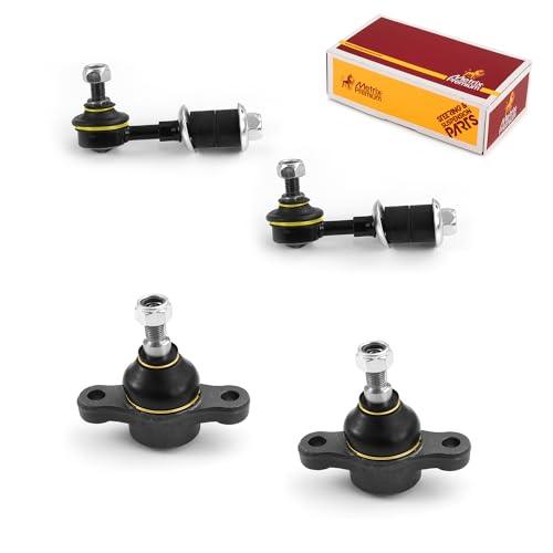 Metrix Premium 4PCS L/R Front Stabilizer Bar Link and L/R Front Lower Ball Joint K90369, K80621 Fits Hyundai XG350, Hyundai XG300, Hyundai Sonata, Kia Amanti, Kia Magentis, Kia Optima - Metrix Premium Chassis Parts