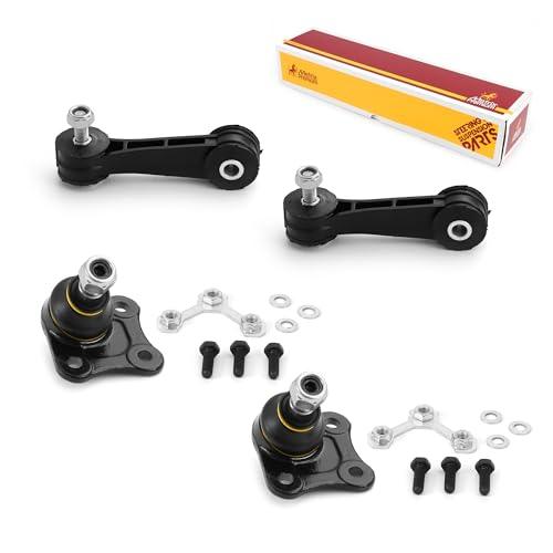 Metrix Premium 4PCS L/R Front Stabilizer Bar Link and L/R Front Lower Ball Joint K90510, K90355, K90357 Fits Volkswagen Jetta, Volkswagen Golf, Volkswagen Beetle - Metrix Premium Chassis Parts