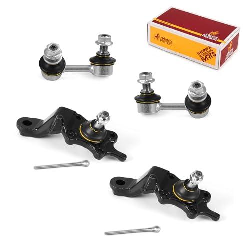 Metrix Premium 4PCS L/R Front Stabilizer Bar Link and L/R Front Lower Ball Joint K90705, K90704, K90258, K90259 Fits Toyota Tacoma - Metrix Premium Chassis Parts