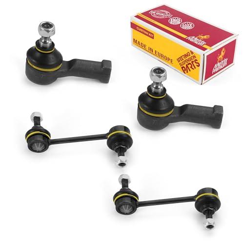 Metrix Premium 4PCS Outer Tie Rod End and Front Stabilizer Bar Link Kit ES2347RL, K80564 Fits Chrysler Sebring, Dodge Avenger, Eagle Talon, Mitsubishi Eclipse, Mitsubishi Galant - Metrix Premium Chassis Parts