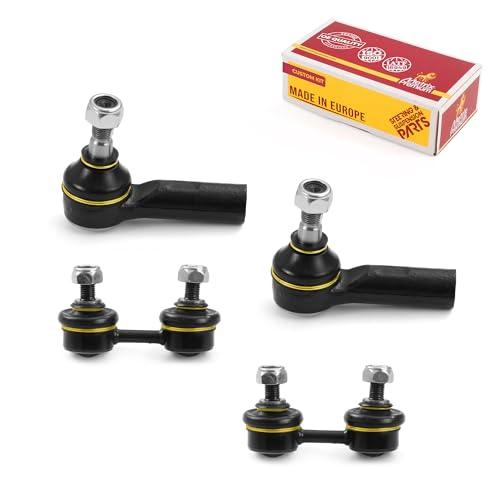 Metrix Premium 4PCS Outer Tie Rod End and Front Stabilizer Bar Link Kit ES2382, K90124 Fits Chevrolet Prizm, Toyota RAV4, Toyota Corolla - Metrix Premium Chassis Parts