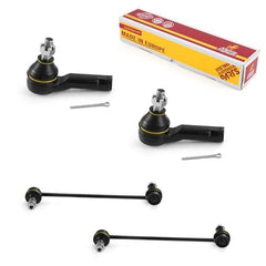 Metrix Premium 4PCS Outer Tie Rod End and Front Stabilizer Bar Link Kit ES3197RL, K750385 Fits Mazda MPV, Mazda Protege5, Mazda Protege - Metrix Premium Chassis Parts