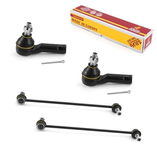 Metrix Premium 4PCS Outer Tie Rod End and Front Stabilizer Bar Link Kit ES3197RL, K80450 Fits Mazda MPV - Metrix Premium Chassis Parts