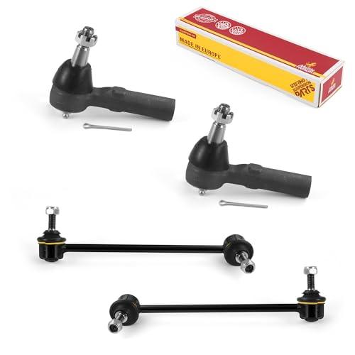 Metrix Premium 4PCS Outer Tie Rod End and Front Stabilizer Bar Link Kit ES3349RL, K8734, K8735 Fits Ford Taurus, Mercury Sable - Metrix Premium Chassis Parts