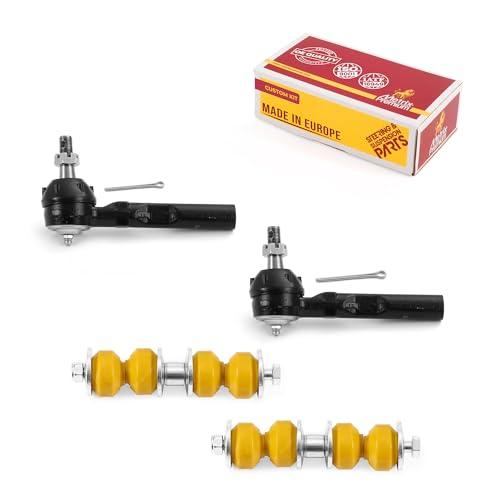 Metrix Premium 4PCS Outer Tie Rod End and Front Stabilizer Bar Link Kit ES3374RL, K700526 Fits Chevrolet Cavalier, Pontiac Sunfire - Metrix Premium Chassis Parts