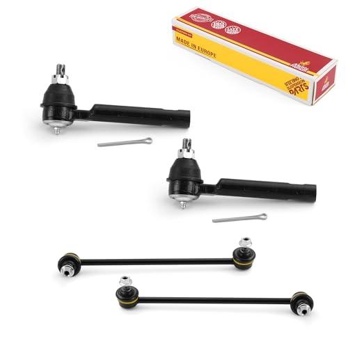 Metrix Premium 4PCS Outer Tie Rod End and Front Stabilizer Bar Link Kit ES3377, K80508, K80509 Fits Hyundai Tiburon - Metrix Premium Chassis Parts