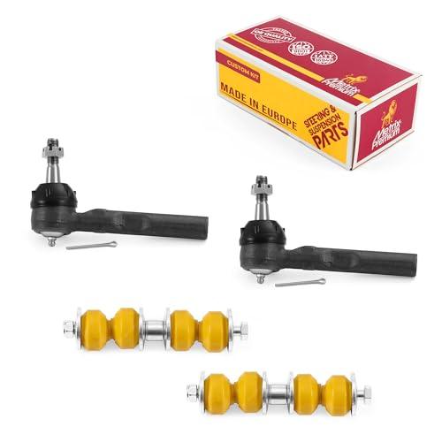 Metrix Premium 4PCS Outer Tie Rod End and Front Stabilizer Bar Link Kit ES3455, K700526 Fits Chevrolet Classic, Chevrolet Malibu, Oldsmobile Cutlass, Oldsmobile Alero, Pontiac Grand Am - Metrix Premium Chassis Parts