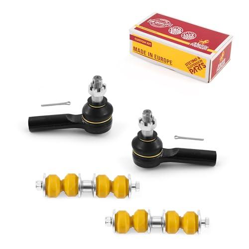 Metrix Premium 4PCS Outer Tie Rod End and Front Stabilizer Bar Link Kit ES3466, K700526 Fits Nissan Frontier - Metrix Premium Chassis Parts