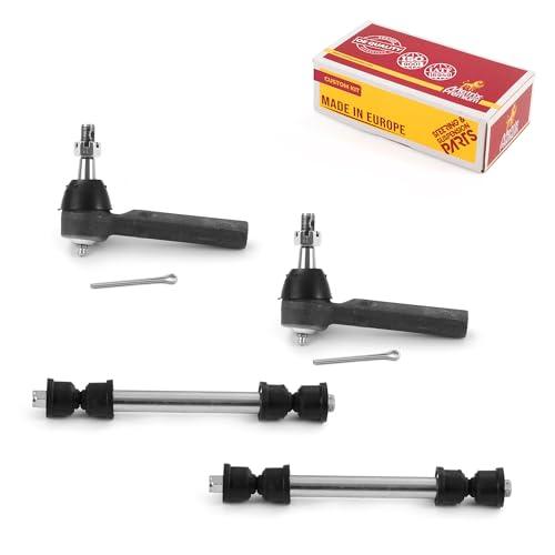 Metrix Premium 4PCS Outer Tie Rod End and Front Stabilizer Bar Link Kit ES3493T, K700539, K80631 Fits Cadillac Escalade, Cadillac Escalade EXT, Cadillac Escalade ESV, Chevrolet Tahoe - Metrix Premium Chassis Parts