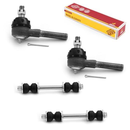 Metrix Premium 4PCS Outer Tie Rod End and Front Stabilizer Bar Link Kit ES3495, K8266 Fits Ford Country Squire, Ford LTD Crown Victoria, Lincoln Continental, Lincoln Town Car, Lincoln Mark VI - Metrix Premium Chassis Parts