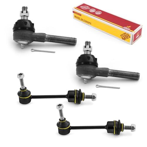 Metrix Premium 4PCS Outer Tie Rod End and Front Stabilizer Bar Link Kit ES3495, K8953 Fits Ford Crown Victoria, Lincoln Town Car, Mercury Grand Marquis - Metrix Premium Chassis Parts