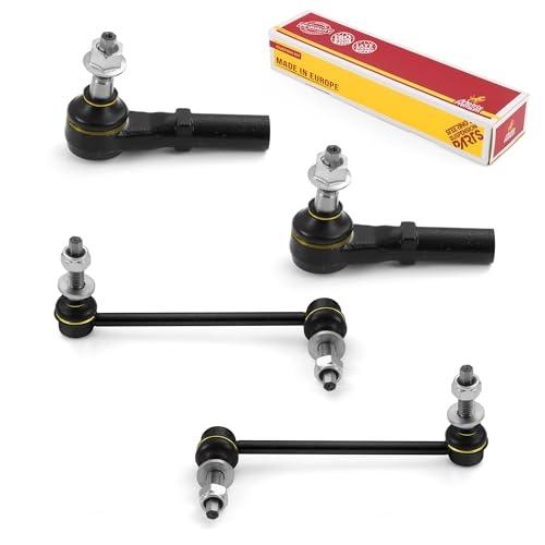 Metrix Premium 4PCS Outer Tie Rod End and Front Stabilizer Bar Link Kit ES3571, K80823, K80822 Fits Chrysler 300, Dodge Magnum, Dodge Challenger, Dodge Charger - Metrix Premium Chassis Parts