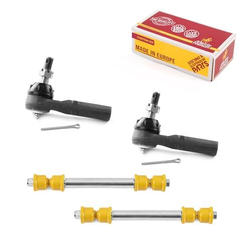 Metrix Premium 4PCS Outer Tie Rod End and Front Stabilizer Bar Link Kit ES3609, K700539, K80631 Fits Chevrolet Avalanche 2500, Chevrolet Suburban 2500, Chevrolet Silverado 1500 HD Classic, Hummer H2 - Metrix Premium Chassis Parts