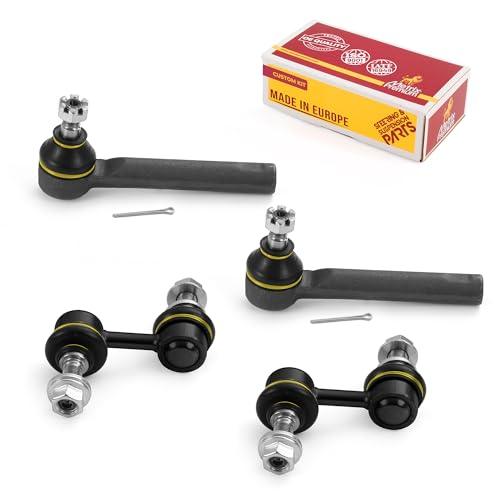 Metrix Premium 4PCS Outer Tie Rod End and Front Stabilizer Bar Link Kit ES3712, K750422 Fits Subaru Legacy - Metrix Premium Chassis Parts