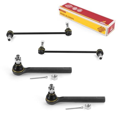 Metrix Premium 4PCS Outer Tie Rod End and Front Stabilizer Bar Link Kit ES800046, K80255, K80256 Fits Nissan Murano - Metrix Premium Chassis Parts