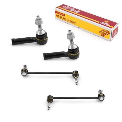 Metrix Premium 4PCS Outer Tie Rod End and Front Stabilizer Bar Link Kit ES800222, K750376, K750377 Fits Ford Flex, Lincoln MKS - Metrix Premium Chassis Parts