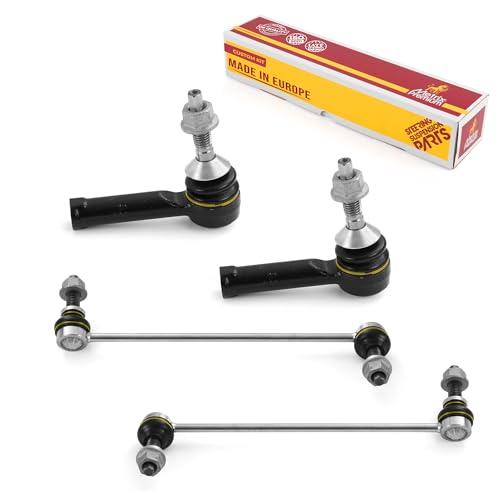 Metrix Premium 4PCS Outer Tie Rod End and Front Stabilizer Bar Link Kit ES800222, K750388, K750389 Fits Ford Flex, Ford Taurus, Lincoln MKS, Lincoln MKT - Metrix Premium Chassis Parts