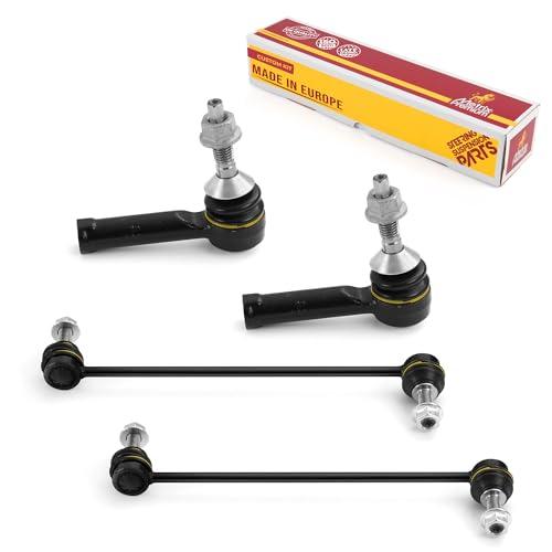 Metrix Premium 4PCS Outer Tie Rod End and Front Stabilizer Bar Link Kit ES800222, K750740 Fits Ford Police Responder Hybrid, Ford SSV Plug-In Hybrid - Metrix Premium Chassis Parts