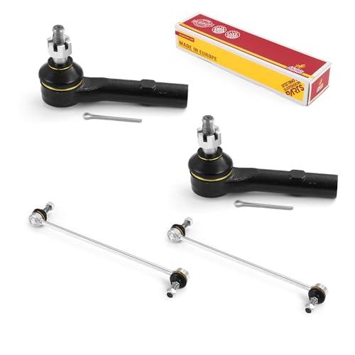 Metrix Premium 4PCS Outer Tie Rod End and Front Stabilizer Bar Link Kit ES800286, K750155 Fits Buick Enclave, Chevrolet Traverse, GMC Acadia Limited, GMC Acadia, Saturn Outlook - Metrix Premium Chassis Parts