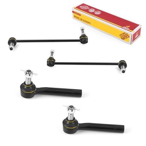 Metrix Premium 4PCS Outer Tie Rod End and Front Stabilizer Bar Link Kit ES800404, K80255, K80256 Fits Nissan Quest - Metrix Premium Chassis Parts