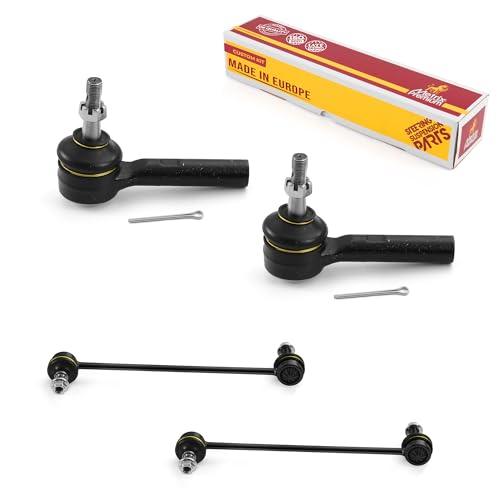 Metrix Premium 4PCS Outer Tie Rod End and Front Stabilizer Bar Link Kit ES800408, K750385 Fits Chrysler 200, Chrysler Sebring, Dodge Caliber, Dodge Avenger, Jeep Patriot, Jeep Compass - Metrix Premium Chassis Parts