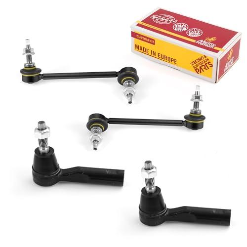 Metrix Premium 4PCS Outer Tie Rod End and Front Stabilizer Bar Link Kit ES800464, K80582, K80583 Fits Chevrolet Colorado, GMC Canyon, Isuzu i-370, Isuzu i-350 - Metrix Premium Chassis Parts