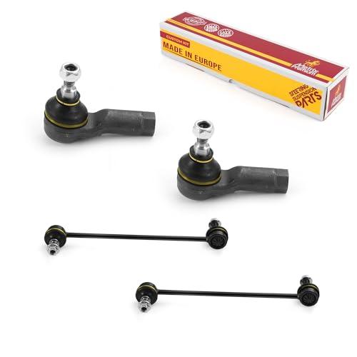 Metrix Premium 4PCS Outer Tie Rod End and Front Stabilizer Bar Link Kit ES800471, K750385 Fits Mitsubishi Lancer, Mitsubishi Outlander Sport, Mitsubishi Outlander PHEV, Mitsubishi Outlander - Metrix Premium Chassis Parts