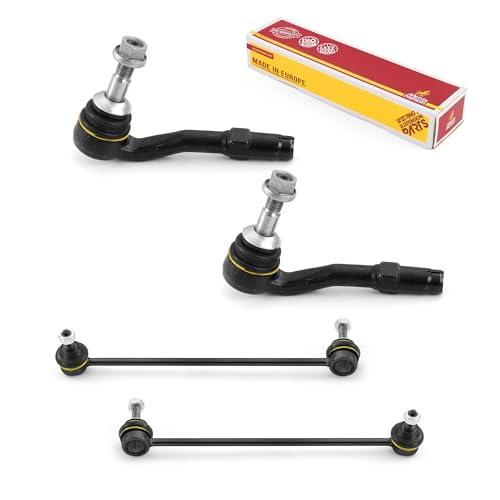 Metrix Premium 4PCS Outer Tie Rod End and Front Stabilizer Bar Link Kit ES800478, K750027, K750028 Fits BMW 535i, BMW 550i, BMW 545i, BMW M5, BMW 528i, BMW 525i, BMW 530i - Metrix Premium Chassis Parts