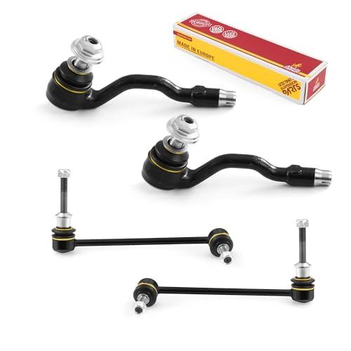 Metrix Premium 4PCS Outer Tie Rod End and Front Stabilizer Bar Link Kit ES800684, K750215, K750216 Fits BMW X5, BMW X6 - Metrix Premium Chassis Parts