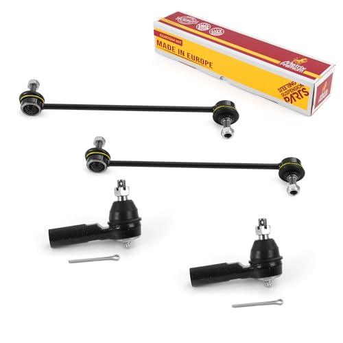 Metrix Premium 4PCS Outer Tie Rod End and Front Stabilizer Bar Link Kit ES800846, K80296 Fits Ford Escape, Mazda Tribute, Mercury Mariner - Metrix Premium Chassis Parts