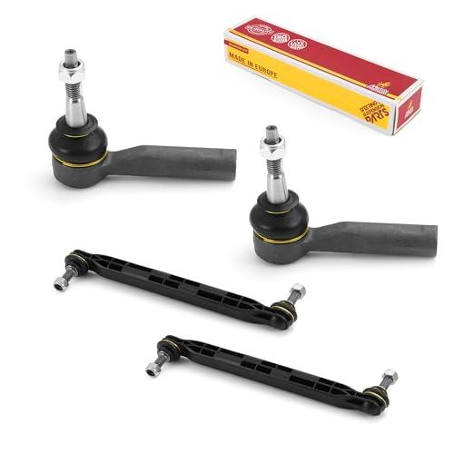 Metrix Premium 4PCS Outer Tie Rod End and Front Stabilizer Bar Link Kit ES800852, K750519 Fits Buick Regal, Buick LaCrosse, Buick Allure, Saab 9-5 - Metrix Premium Chassis Parts