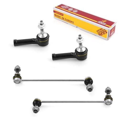 Metrix Premium 4PCS Outer Tie Rod End and Front Stabilizer Bar Link Kit ES800952, K750388, K750389 Fits Ford Police Interceptor Sedan, Ford Special Service Police Sedan, Ford Flex, Lincoln MKT - Metrix Premium Chassis Parts