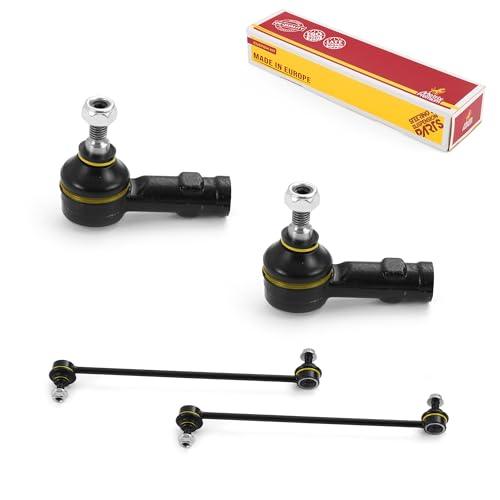 Metrix Premium 4PCS Outer Tie Rod End and Front Stabilizer Bar Link Kit ES80580, K80235 Fits Ford Focus - Metrix Premium Chassis Parts