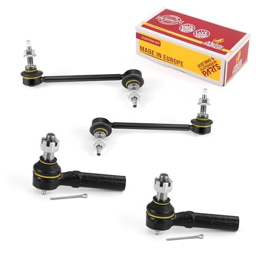 Metrix Premium 4PCS Outer Tie Rod End and Front Stabilizer Bar Link Kit ES80761, K80582, K80583 Fits Chevrolet Colorado, GMC Canyon, Isuzu i-350 - Metrix Premium Chassis Parts