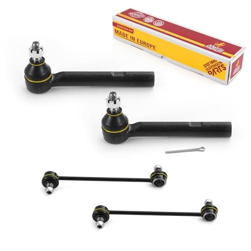 Metrix Premium 4PCS Outer Tie Rod End and Front Stabilizer Bar Link Kit ES80944, K90344 Fits Lexus RX330, Lexus RX350, Lexus RX400h, Toyota Highlander - Metrix Premium Chassis Parts