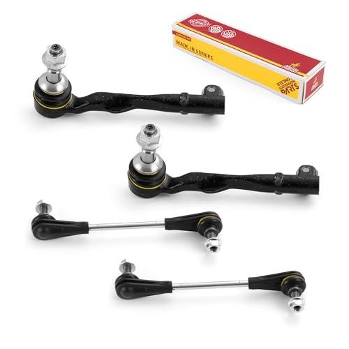 Metrix Premium 4PCS Outer Tie Rod End and Front Stabilizer Bar Link Kit MS108257 Fits BMW 530e, BMW 530i, BMW 540i, BMW 740e xDrive, BMW 740i, BMW 740i xDrive, BMW 750i, BMW 750i xDrive - Metrix Premium Chassis Parts