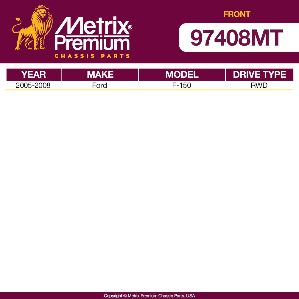 Metrix Premium 4 PCS L/R Front Stabilizer Bar Link and Front Stabilizer Bar Bushing Kit K80337, K200331 Fits Ford F-150 - Metrix Premium Chassis Parts