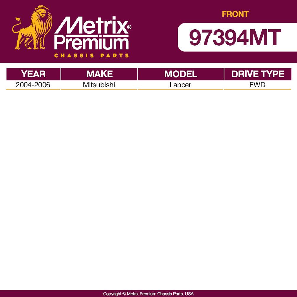 Metrix Premium 4 PCS L/R Front Stabilizer Bar Link and Front Stabilizer Bar Bushing Kit K90247, K200261 Fits Mitsubishi Lancer - Metrix Premium Chassis Parts
