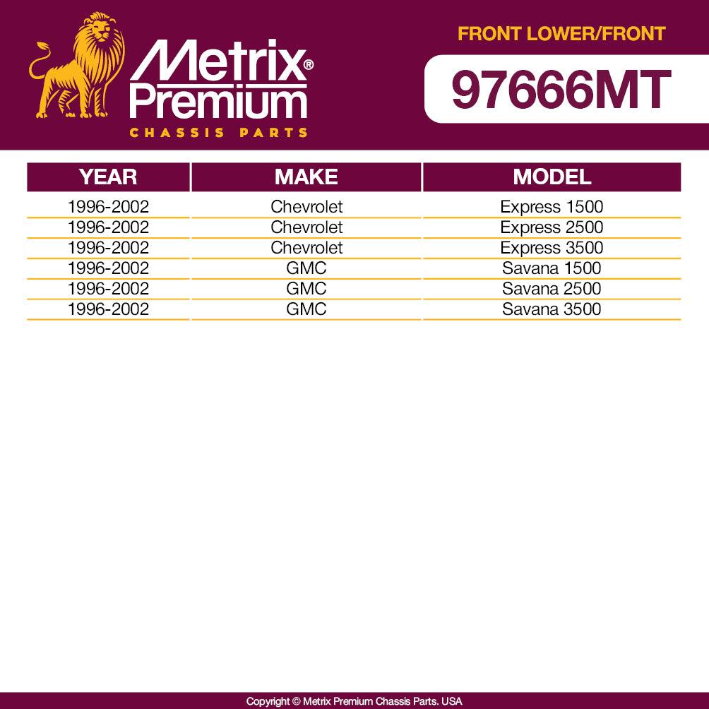 Metrix Premium 4PCS Front L/R Lower Control Arm and Front L/R Stabilizer Bar Link Kit RK620299, RK620298, K8848 Fits Chevrolet Express 1500, Express 2500, Express 3500, GMC Savana 1500, Savana 2500 - Metrix Premium Chassis Parts